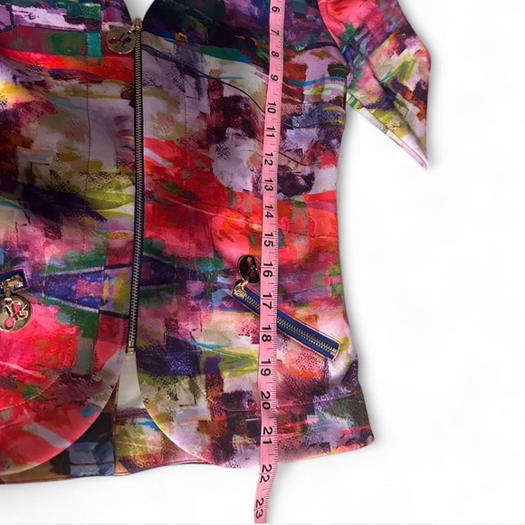 Joseph Ribkoff Multicolor Abstract Blazer - Picture 7 of 8